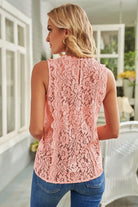 Lace V-Neck Wide Strap Tank Trendsi