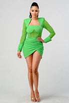 Lady Gaga fashion shoulder pad mini dress Athina