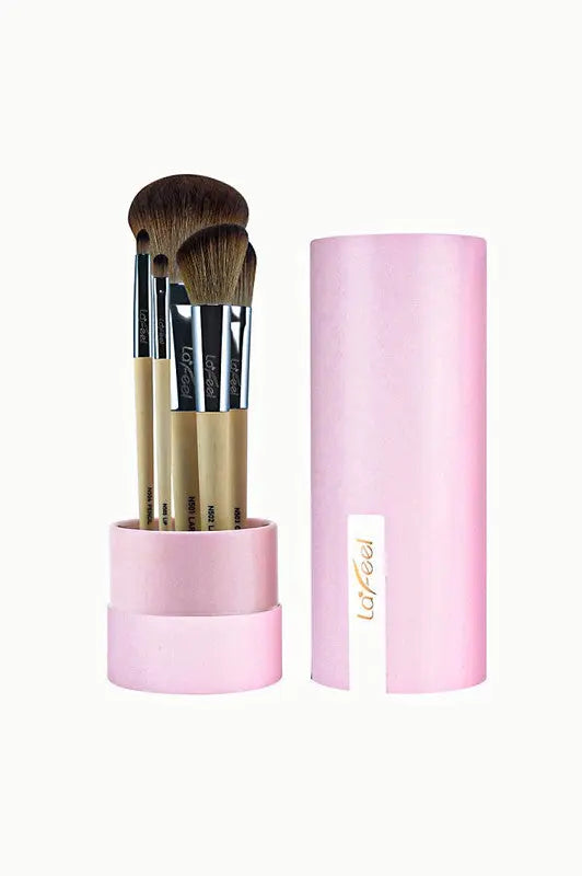 Lafeel Face and Eye Brush Set in Taupe Sifides
