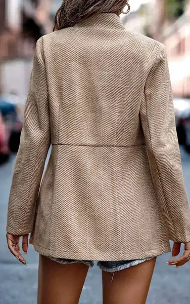 Long Sleeve Open Front Blazer Jacket HW56V47XKK Casual Chic Boutique