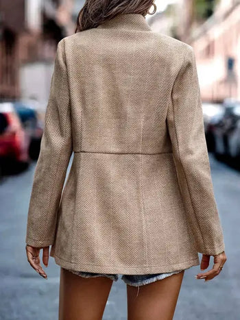 Long Sleeve Open Front Blazer Jacket HW56V47XKK Casual Chic Boutique