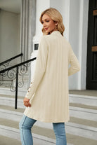 Long Sleeve Open Front Cardigan Trendsi