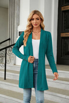 Long Sleeve Open Front Cardigan Trendsi