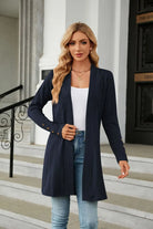 Long Sleeve Open Front Cardigan Trendsi