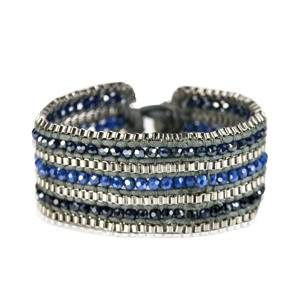 Looped Bracelet -Sapphire |   |  Casual Chic Boutique