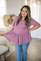 Lost Without You - Mauve Peplum Boutique Simplified