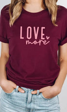 Love More Heart Graphic Tee Kissed Apparel