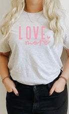 Love More Heart Graphic Tee Kissed Apparel