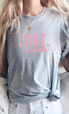 Love More Heart Graphic Tee Kissed Apparel