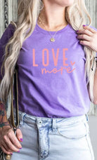 Love More Heart Graphic Tee Kissed Apparel