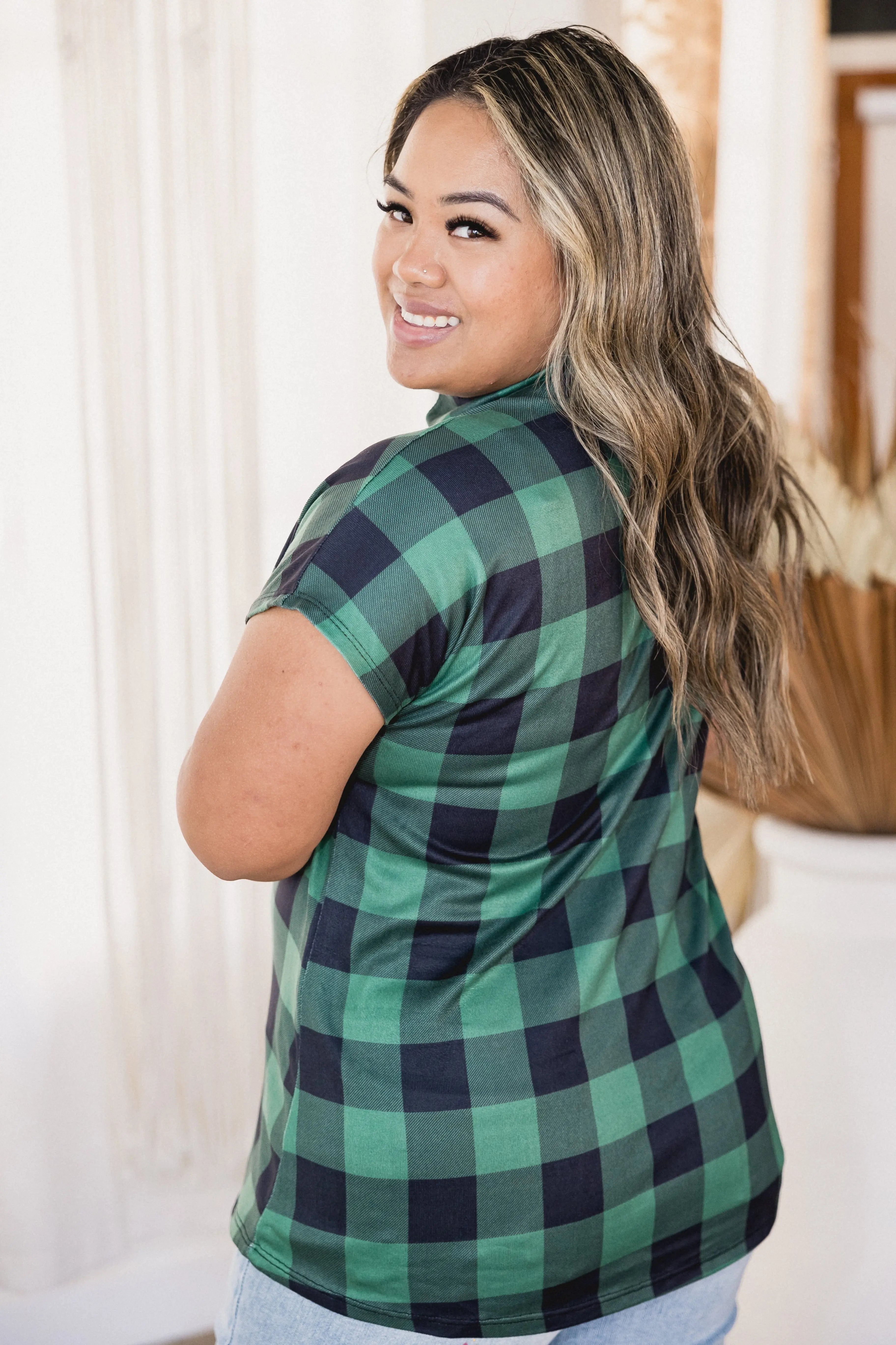 Lucky in Plaid Short Sleeve Boutique Simplified