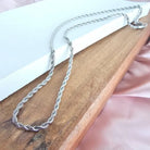 Luxe Silver Rope Chain - 18in Spiffy & Splendid