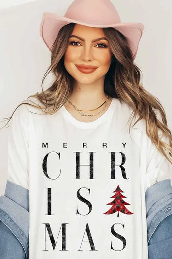 MERRY CHRISTMAS GRAPHIC T-SHIRT ALPHIA