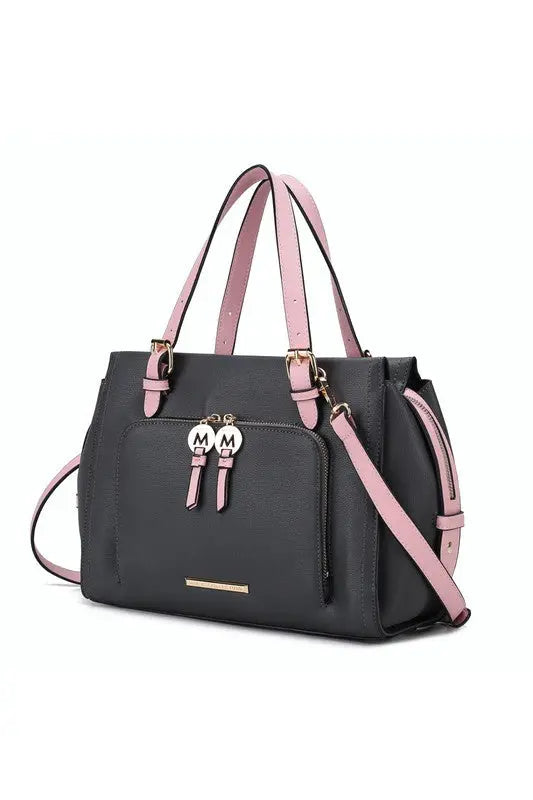 MKF Elise Color-block Satchel Bag by Mia k MKF Collection by Mia K