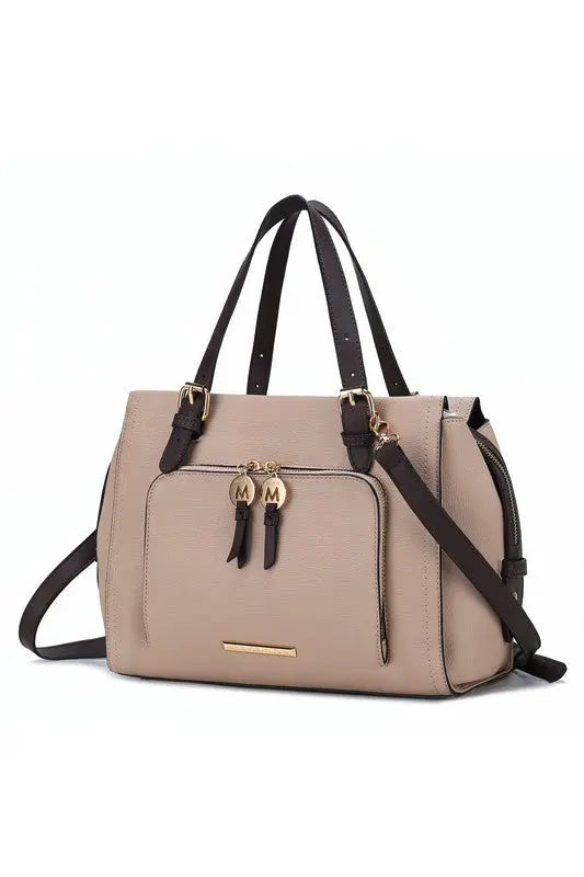 MKF Elise Color-block Satchel Bag by Mia k MKF Collection by Mia K