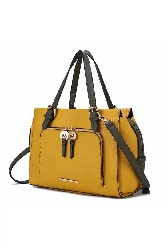 MKF Elise Color-block Satchel Bag by Mia k MKF Collection by Mia K