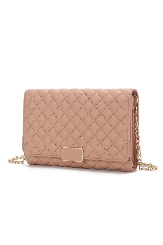 MKF Gretchen Quilted Envelope Clutch Crossbody Mia MKF Collection by Mia K