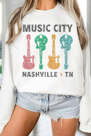 MUSIC CITY TENNESSEE GRAPHIC SWEATSHIRT ALPHIA