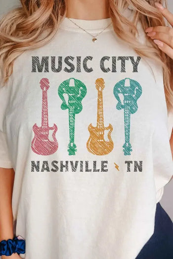 MUSIC CITY TENNESSEE GRAPHIC TEE ALPHIA