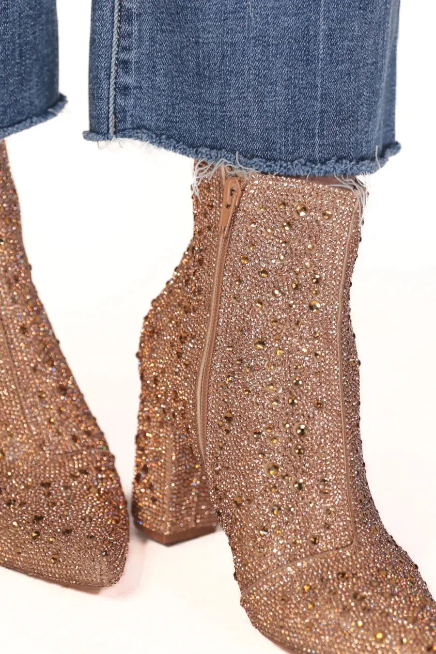 Made for Sparkling Rhinestone Booties Ave Shops