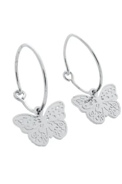 Magic Charm Butterfly Hoops HONEYCAT Jewelry