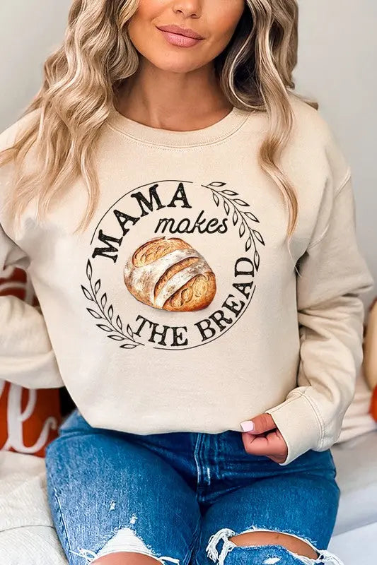 Mama Makes the Bread Circle Graphic Sweatshirt Cali Boutique