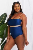 Marina West Swim Wave Break Contrast Trim One-Piece Marina West Swim