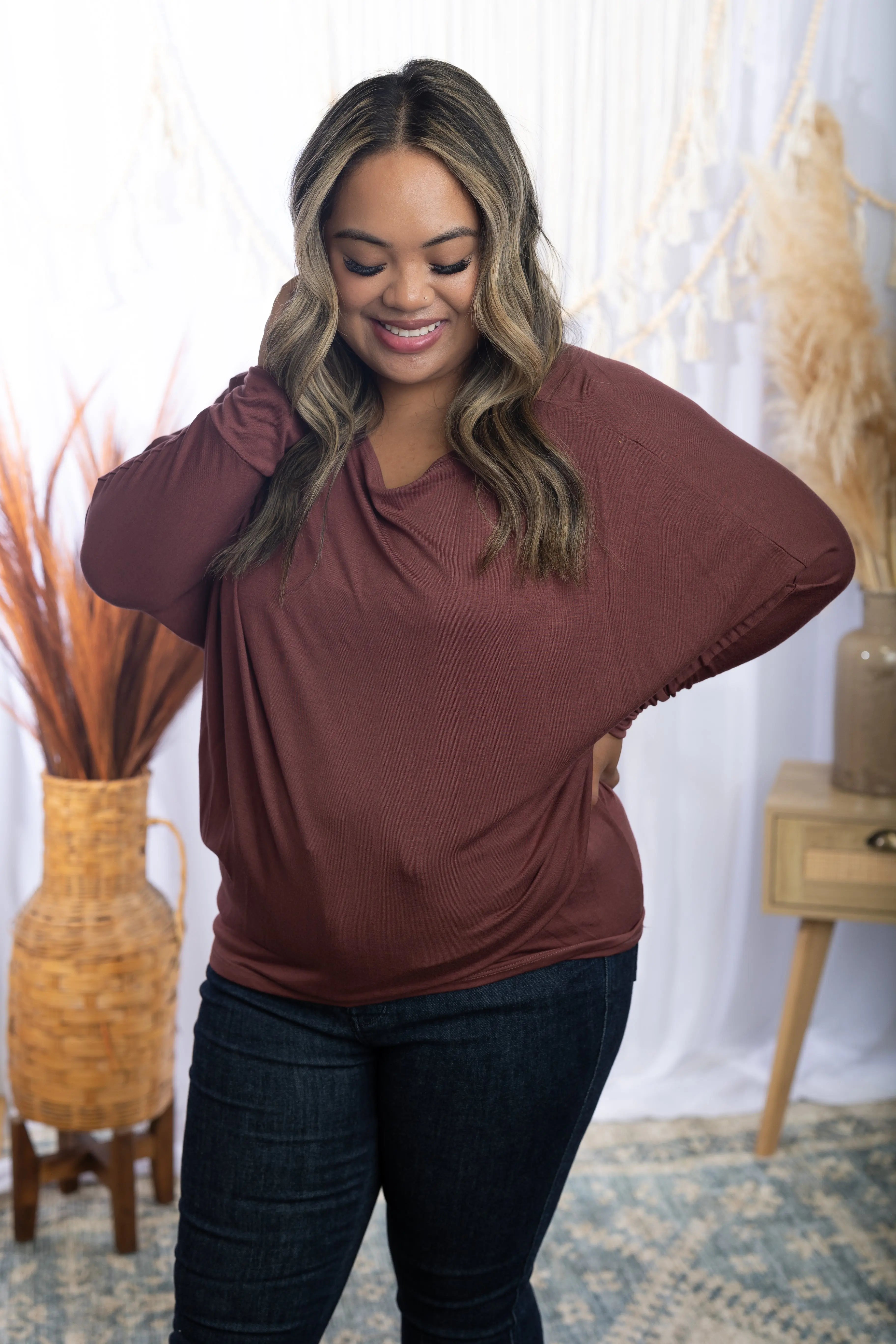 Marsala Bliss Dolman Boutique Simplified