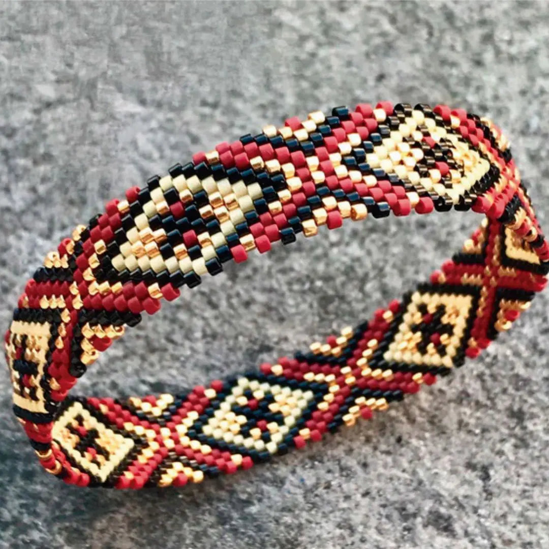 Maya Handmade Bracelet |  Red |  Casual Chic Boutique