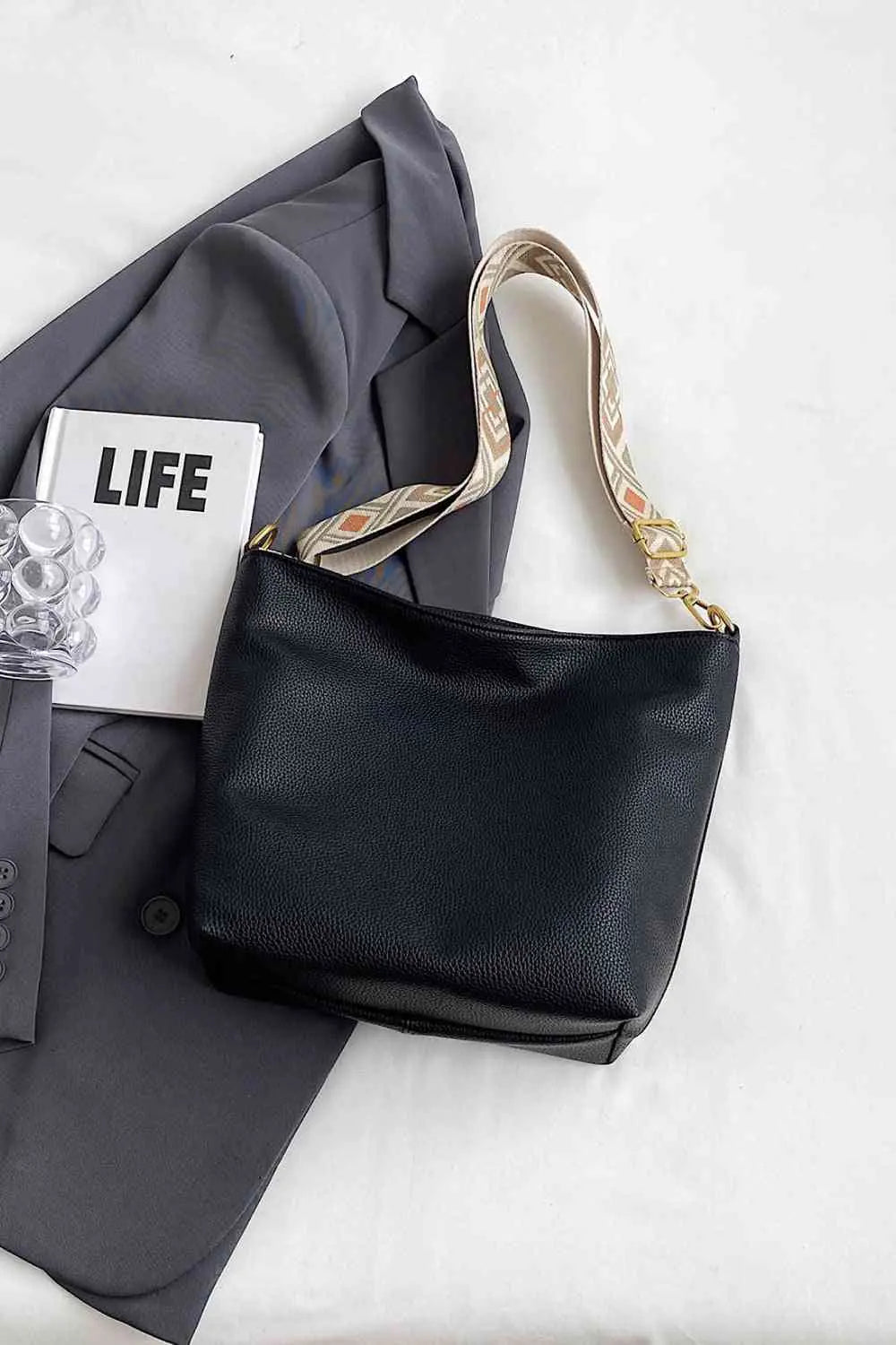 Meg Shoulder Bag |  Black-One-Size |  Casual Chic Boutique