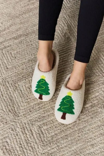 Melody Christmas Tree Cozy Slippers Trendsi