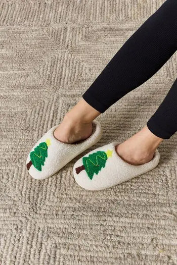 Melody Christmas Tree Cozy Slippers Trendsi