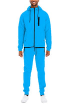 Mens Full Zip Sweat Pant Sweat Set WEIV