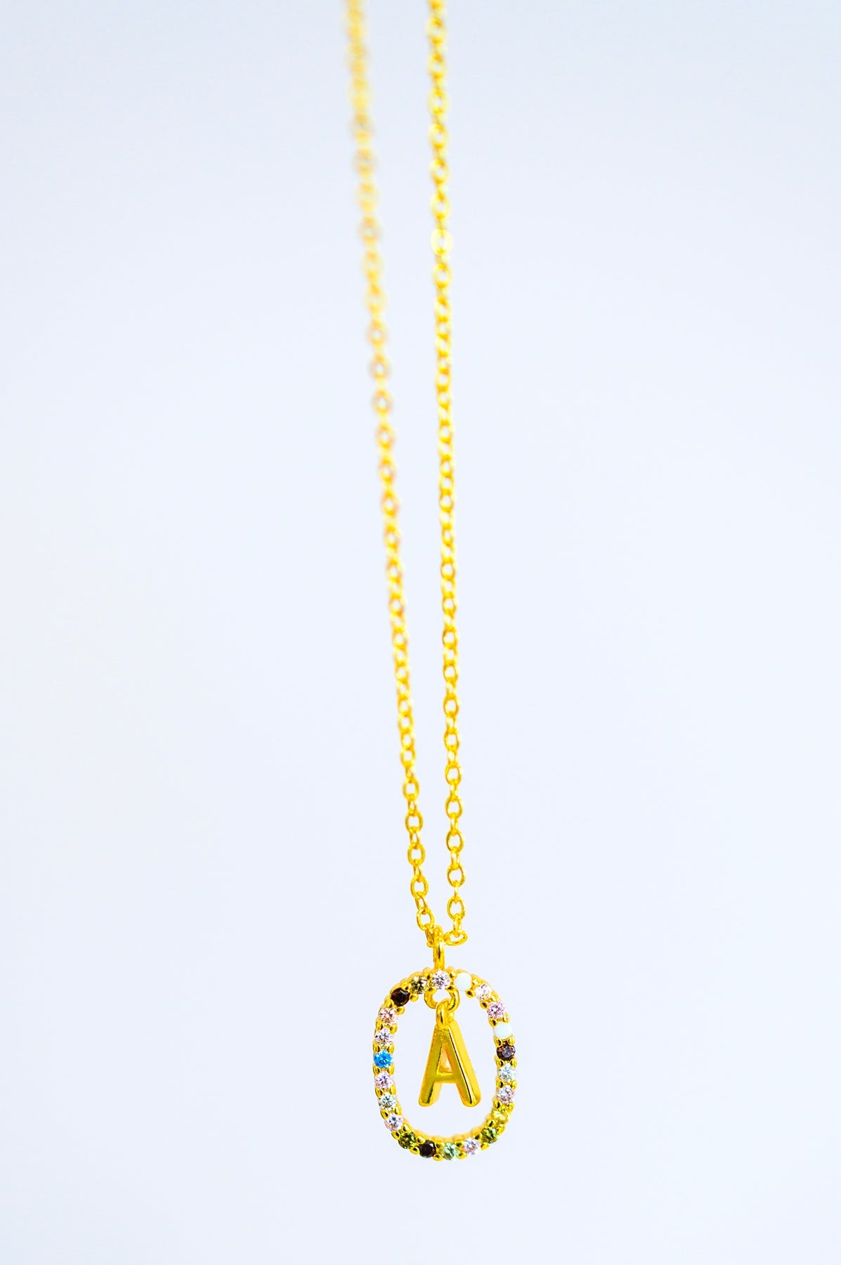 Mi Amor Gold Dipped Initial Necklace Ave Shops