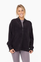 Microfleece Bomber Jacket Mono B