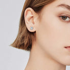 Moissanite 925 Sterling Silver Stud Earrings Trendsi