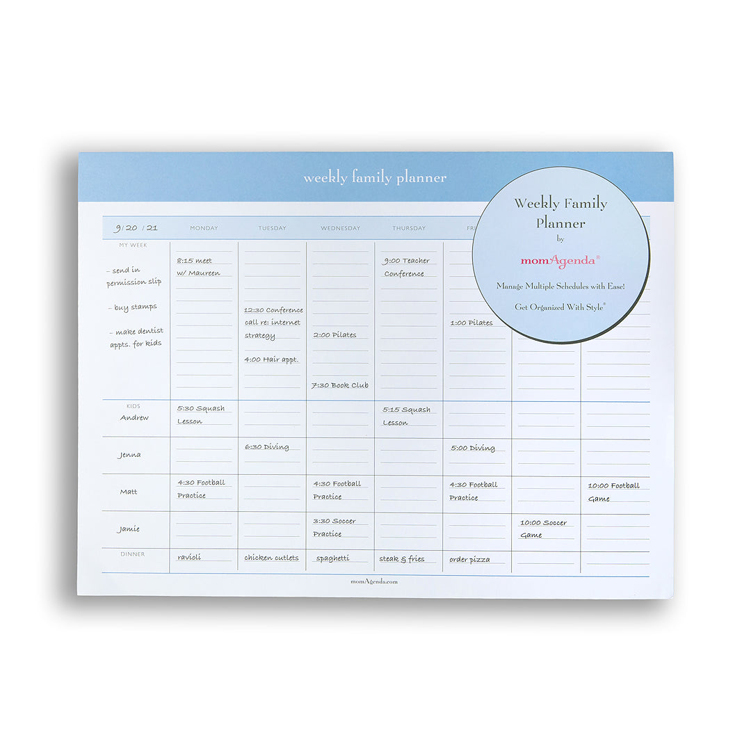 Weekly Family Planner Pad momAgenda