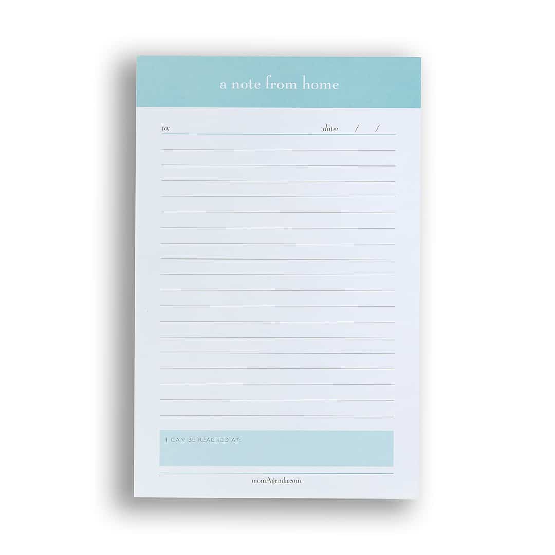 NEW A Note from Home Pad momAgenda