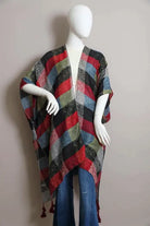 Multi Buffalo Checkered Kimono Leto Accessories