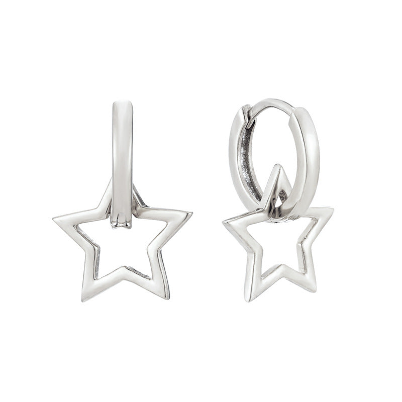 Sterling Silver Star Huggies (Pre-Order) VEITA Jewelry
