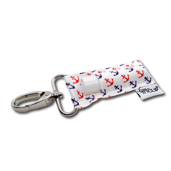 Navy and Red Anchors LippyClip® Lip Balm Holder LippyClip®