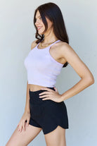 Ninexis Everyday Staple Soft Modal Short Strap Ribbed Tank Top in  Off White Ninexis