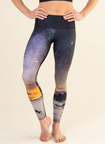 Northern Lights Yoga Pants Colorado Threads Clothing