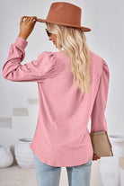 Notched Long Sleeve T-Shirt Trendsi