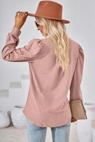 Notched Long Sleeve T-Shirt Trendsi