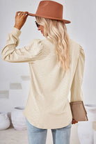 Notched Long Sleeve T-Shirt Trendsi