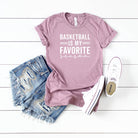 Basketball is my Favorite Season | Short Sleeve Crew Neck Olive and Ivory Retail