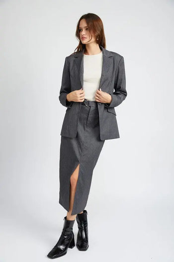 PIN STRIPED BLAZER JACKET Emory Park