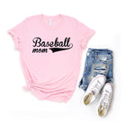 Baseball Mom | Short Sleeve Crew Neck Olive and Ivory Retail