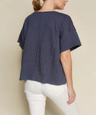 POCKET OVERSIZE V NECK Fabina